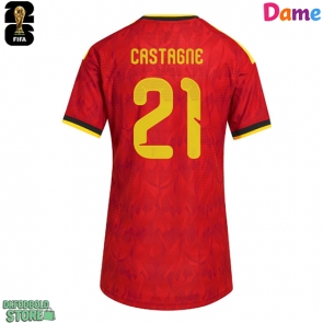 Belgien Timothy Castagne #21 Replika Hjemmebanetrøje Dame VM 2026 Kortærmet